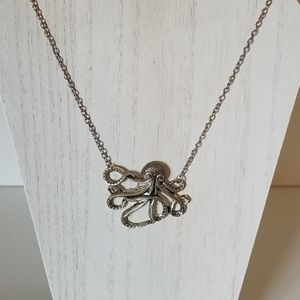 Silver Octopus necklace